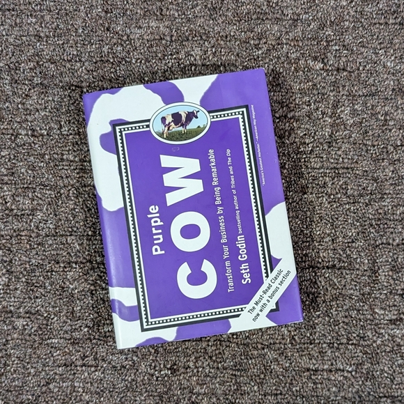 Purple Cow by Seth Godin hardcover - Picture 1 of 2